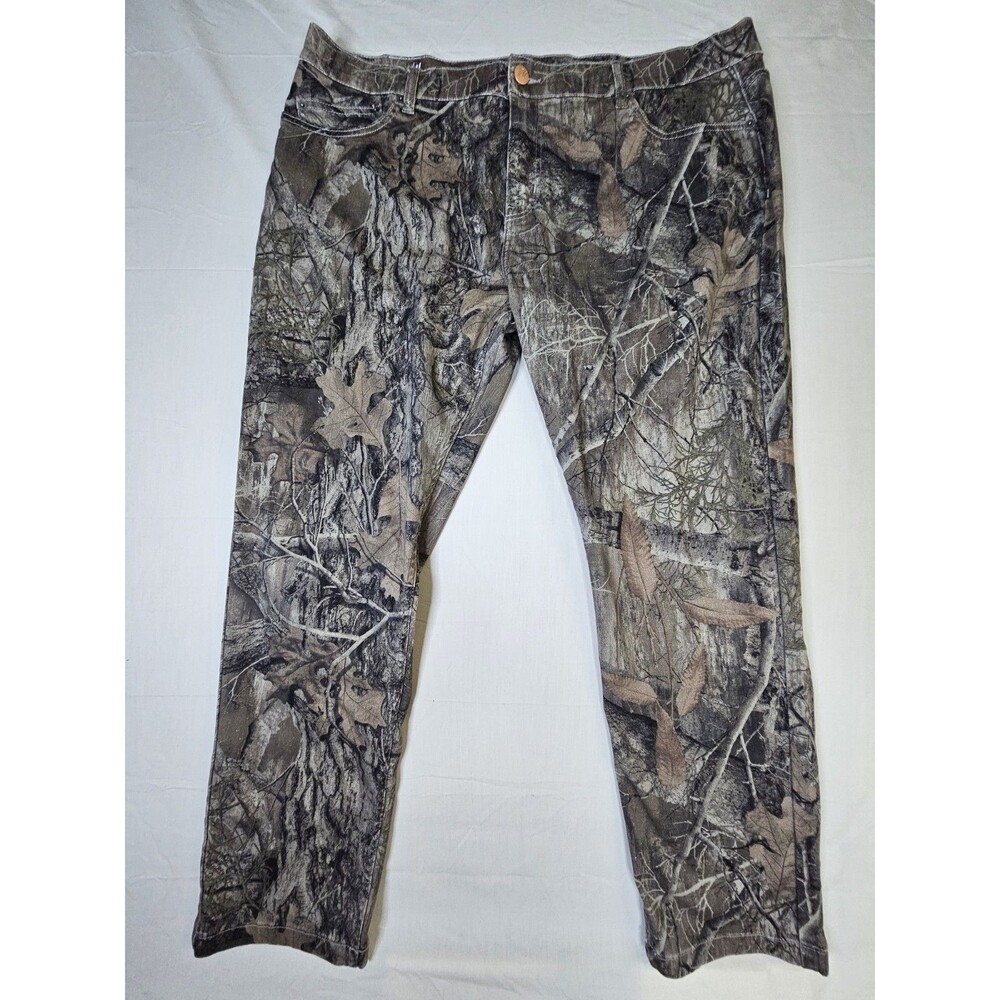 Mugsy Jeans Men's  Size 42x30 Camo Brown Denim Realtrees Straight Leg Hunting